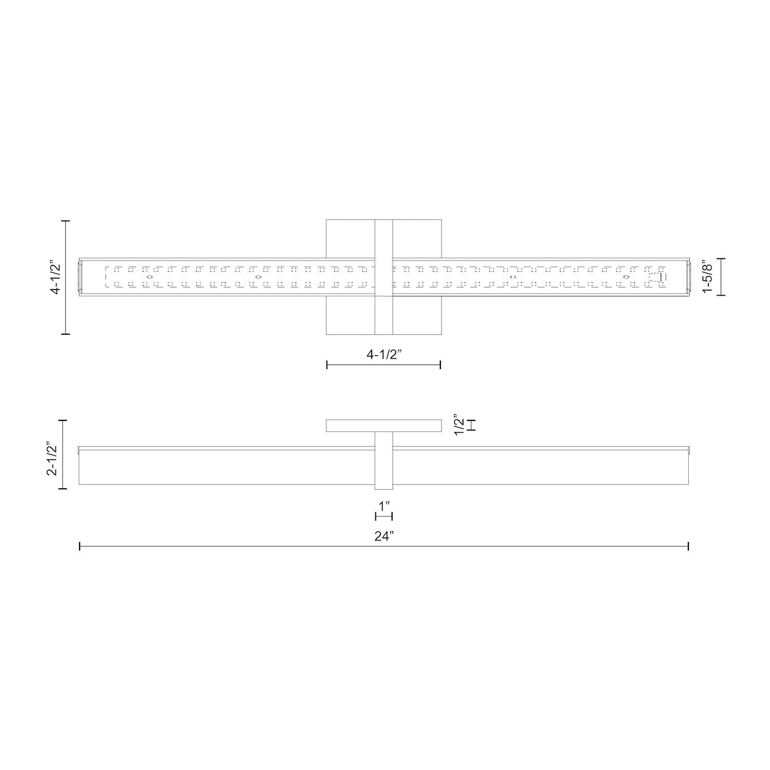 Camden 24-in Chrome LED Vanity