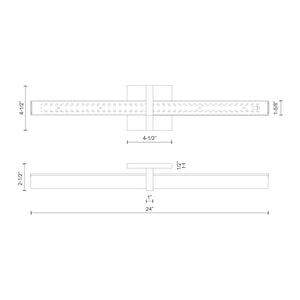 Camden 24-in Chrome LED Vanity