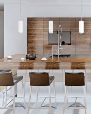 Cameo 8-in White LED Pendant