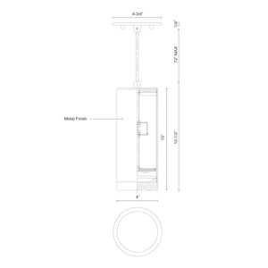 Cameo 1 Head Chrome LED Pendant