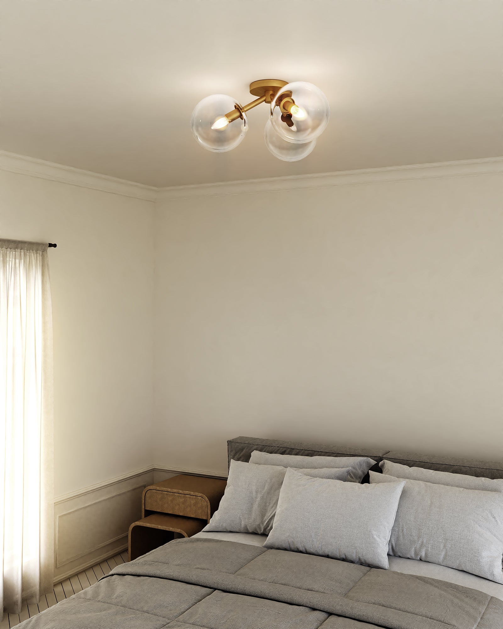 Cassia 15-in Semi-Flush