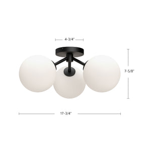 Cassia Semi-Flush Mount
