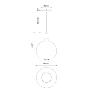 Castilla 10-in Pendant