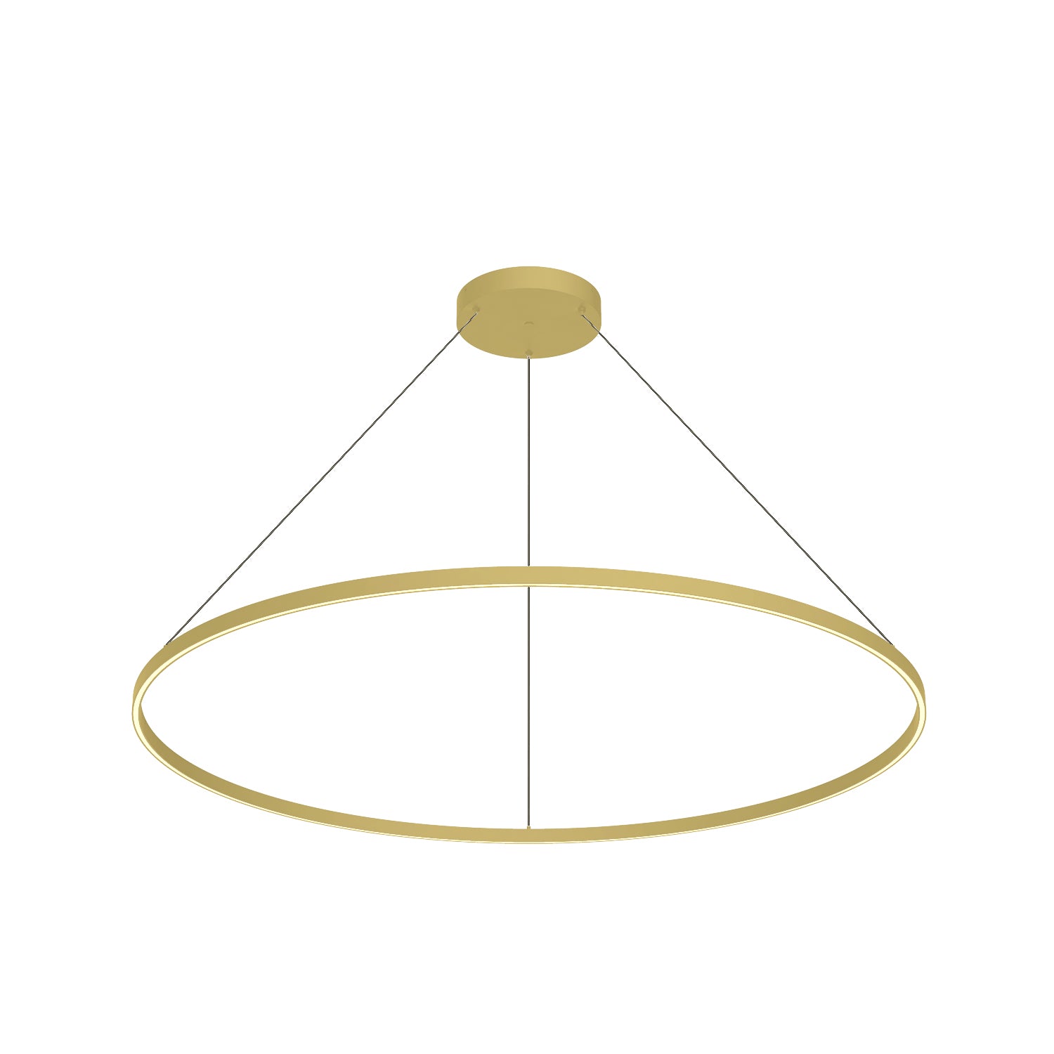 Cerchio 60-in Brushed Gold LED Pendant