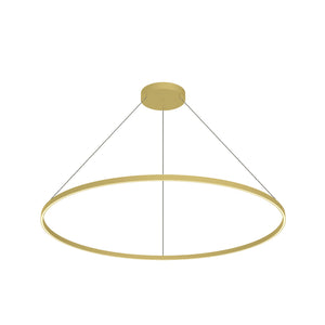 Cerchio 60-in Brushed Gold LED Pendant