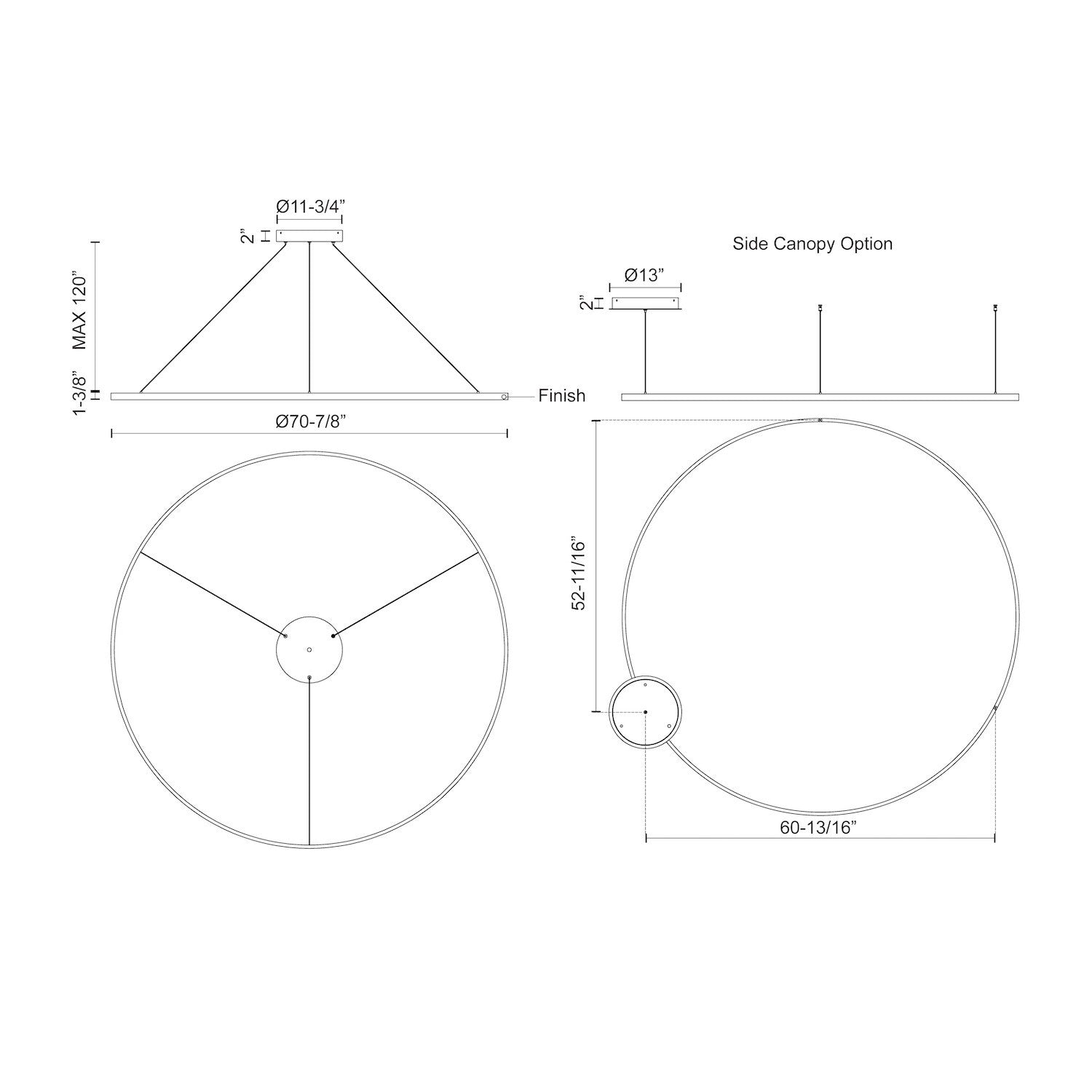 Cerchio 72-in Pendant
