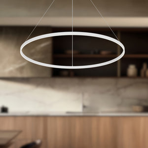 Cerchio 48-in White LED Pendant