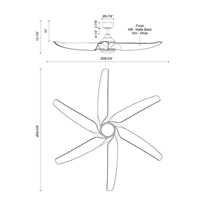 Coronado 60-in Ceiling Fan