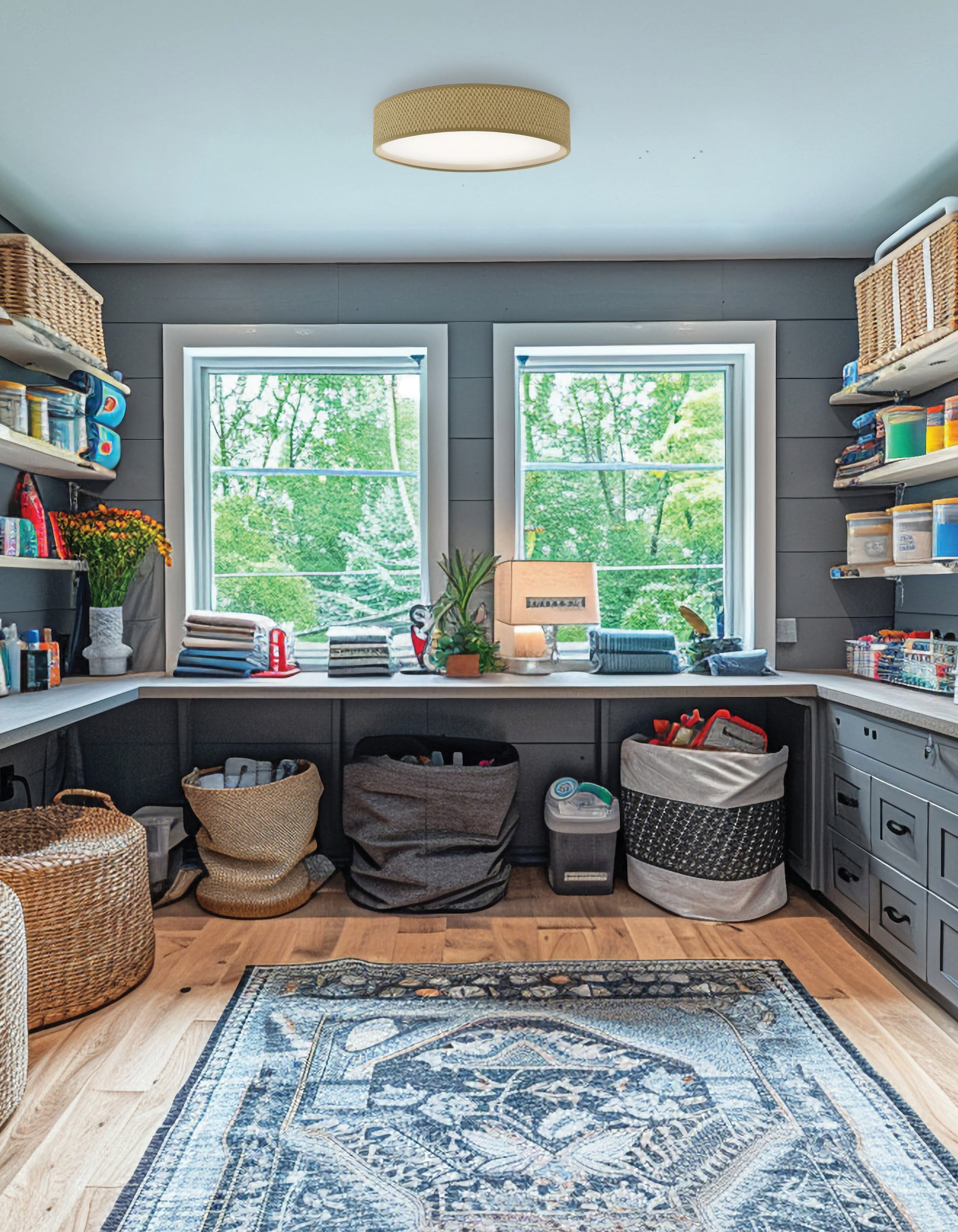 Modern 11-in Flush mount