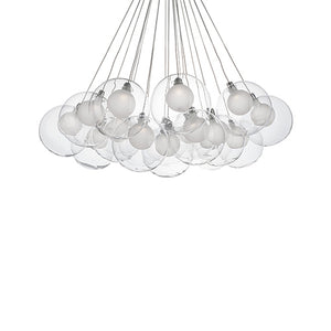Bolla 28-in Chrome LED Chandeliers