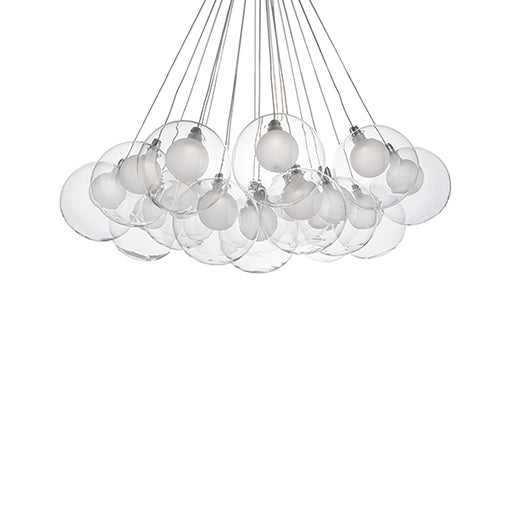 Bolla 28-in Chrome LED Chandeliers
