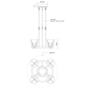 Colette 22-in Chandelier