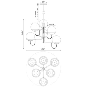 Alba Chandelier