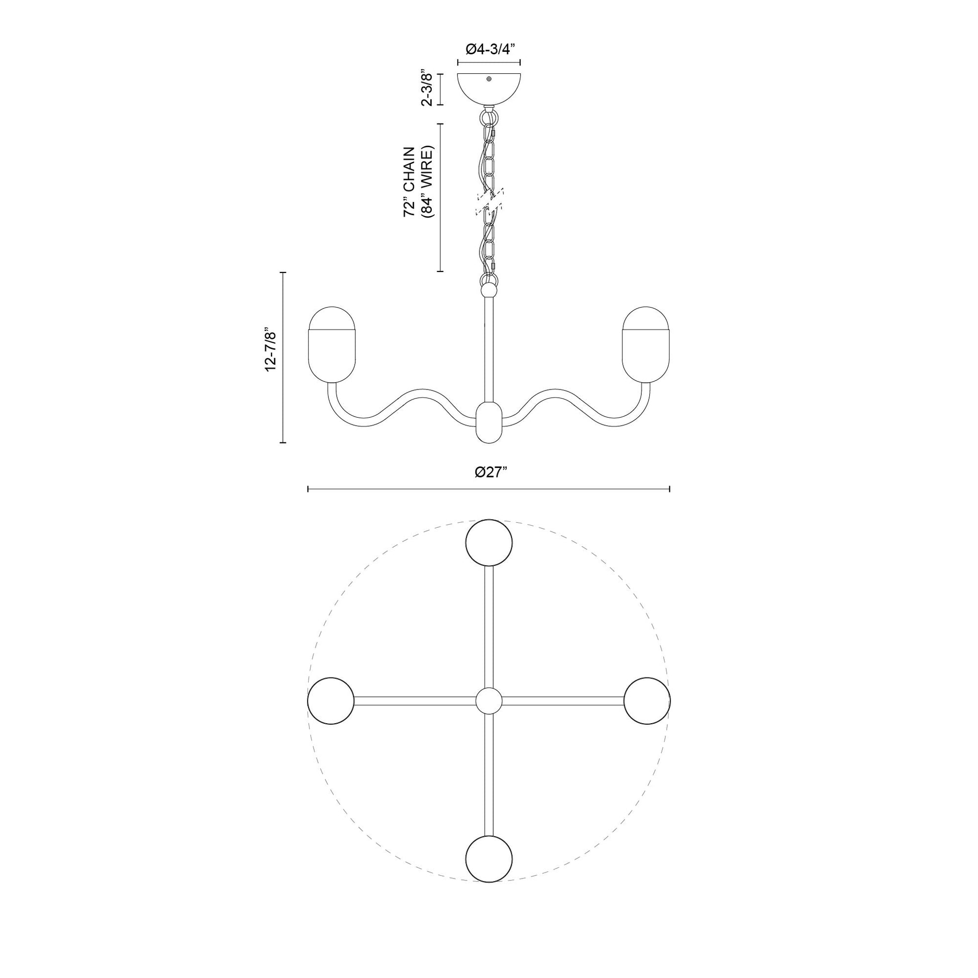 Effie 27-in Chandelier
