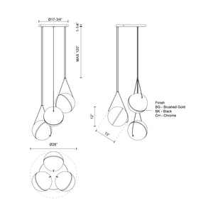 Aries Chandelier