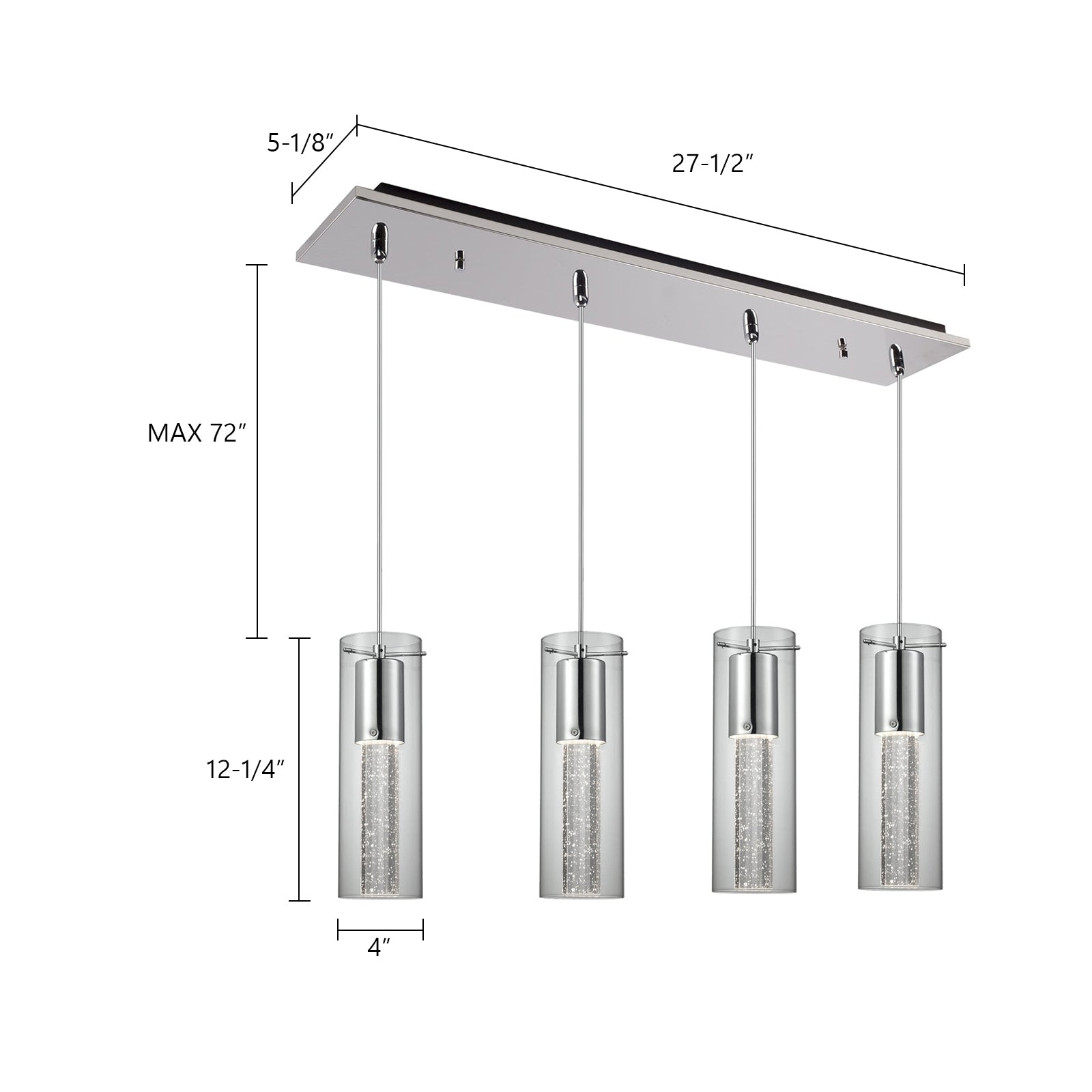 Champagne Multi Pendant