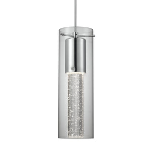 Champagne 4-in Chrome LED Pendant