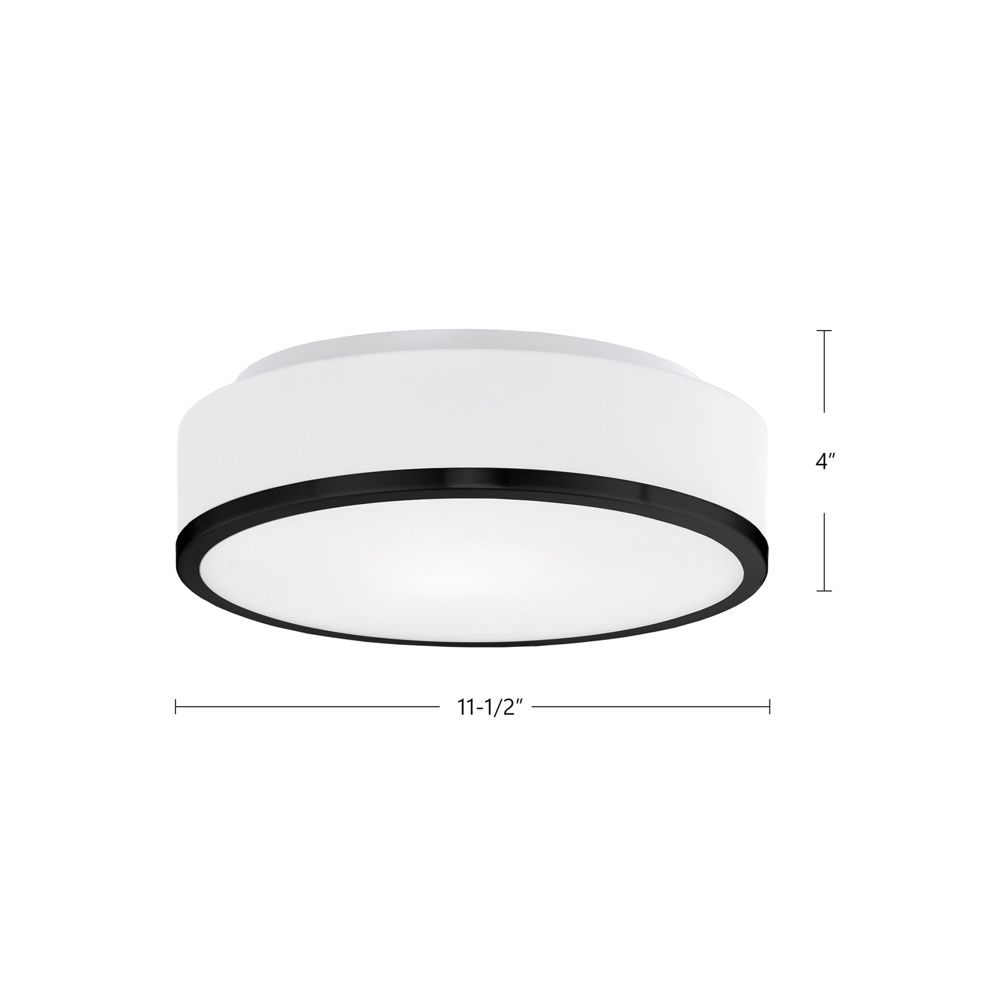 Charlie 12-in Brushed Nickel 2 Lights Flush Mount