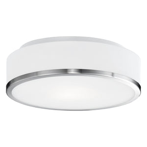 Charlie 12-in Chrome LED Flush Mount