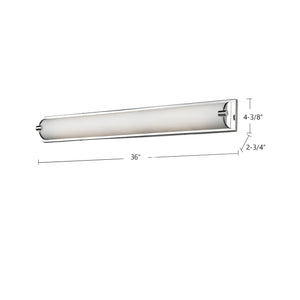 Charlotte 36-in Chrome LED Vanity