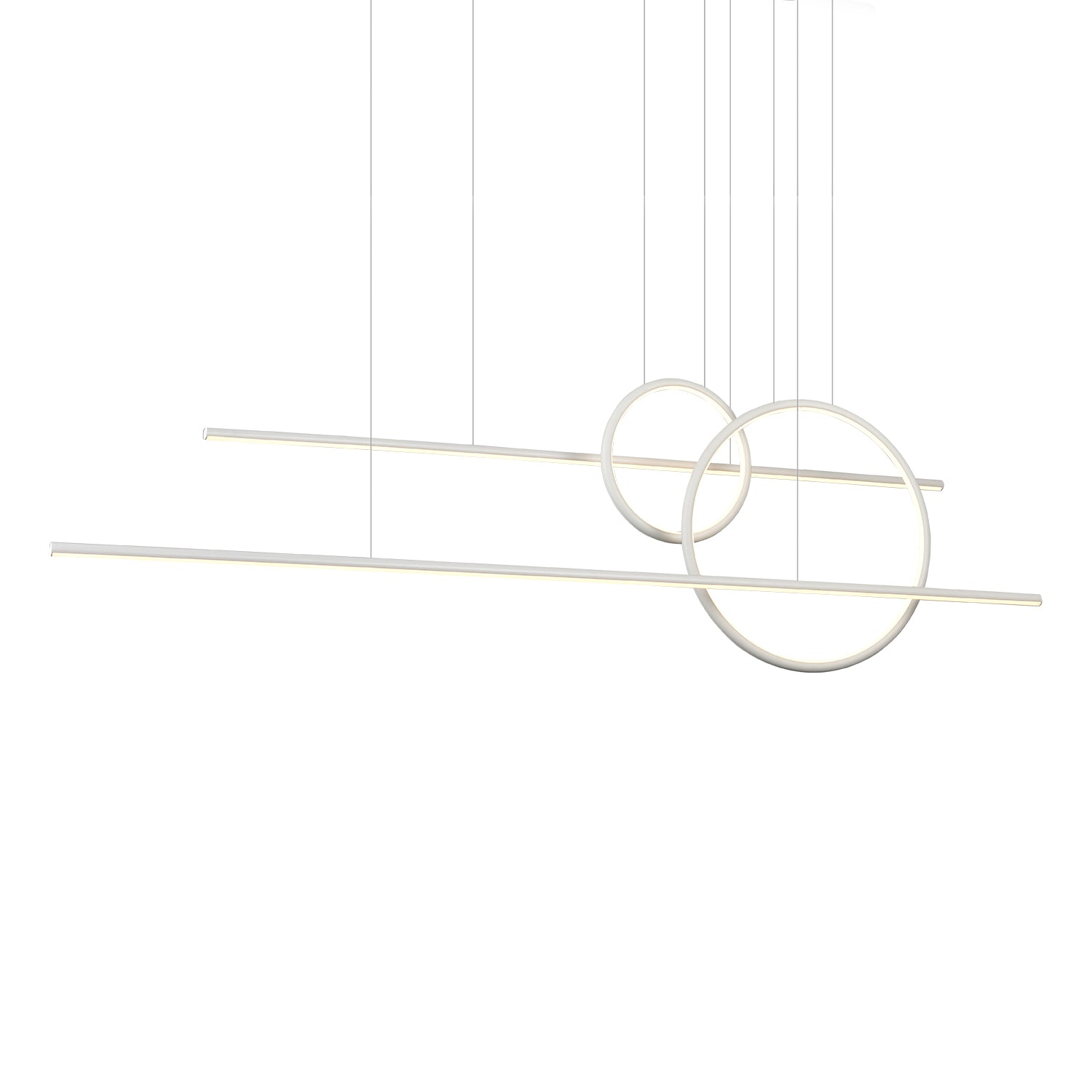 Chute Calypso 56-in Black LED Multi Pendant