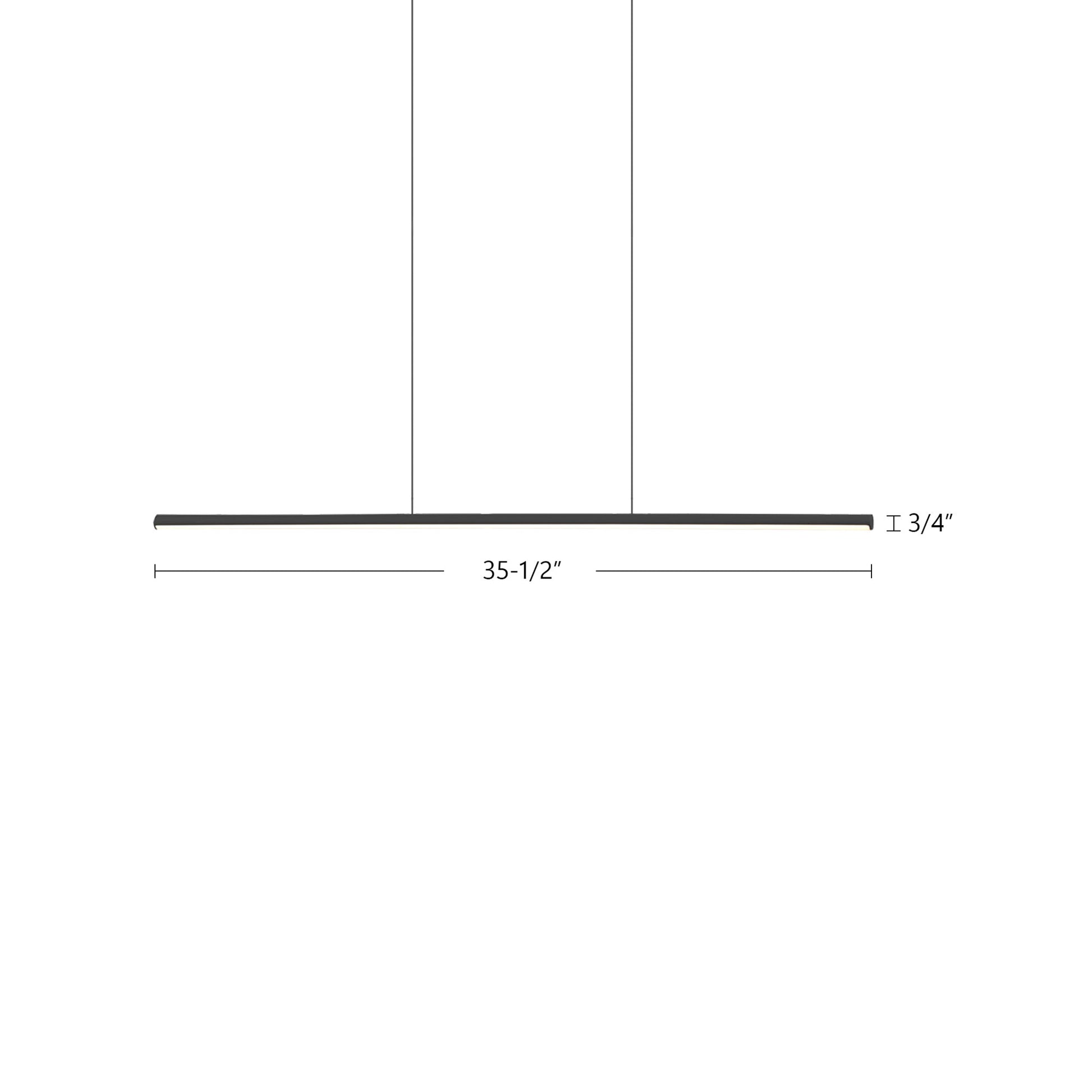 Chute 35-in Linear Pendant