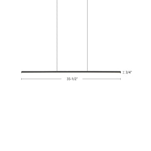 Chute 35-in Linear Pendant