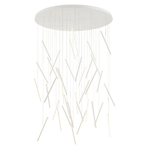 Chute 50-in Black LED Multi Pendant