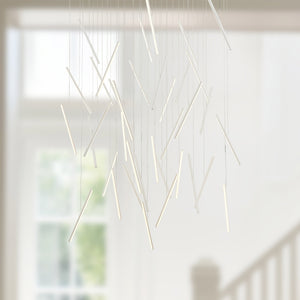 Chute 50-in Black LED Multi Pendant