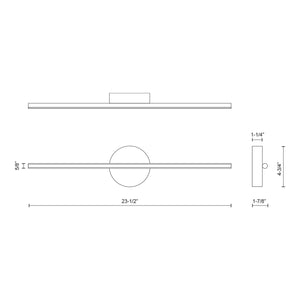 Chute 23-in Wall Sconce