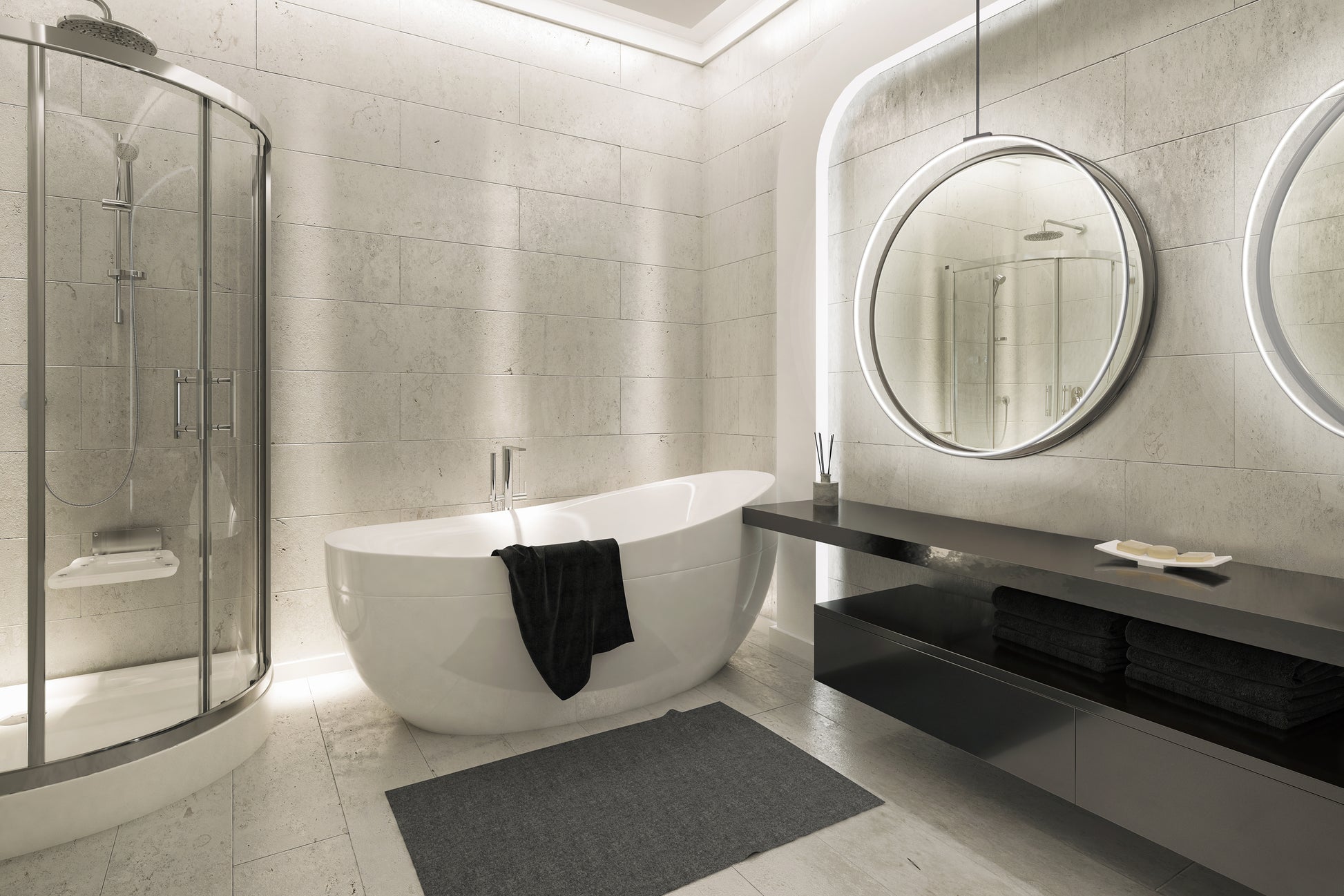 Cirque 48-in Black LED Pendant