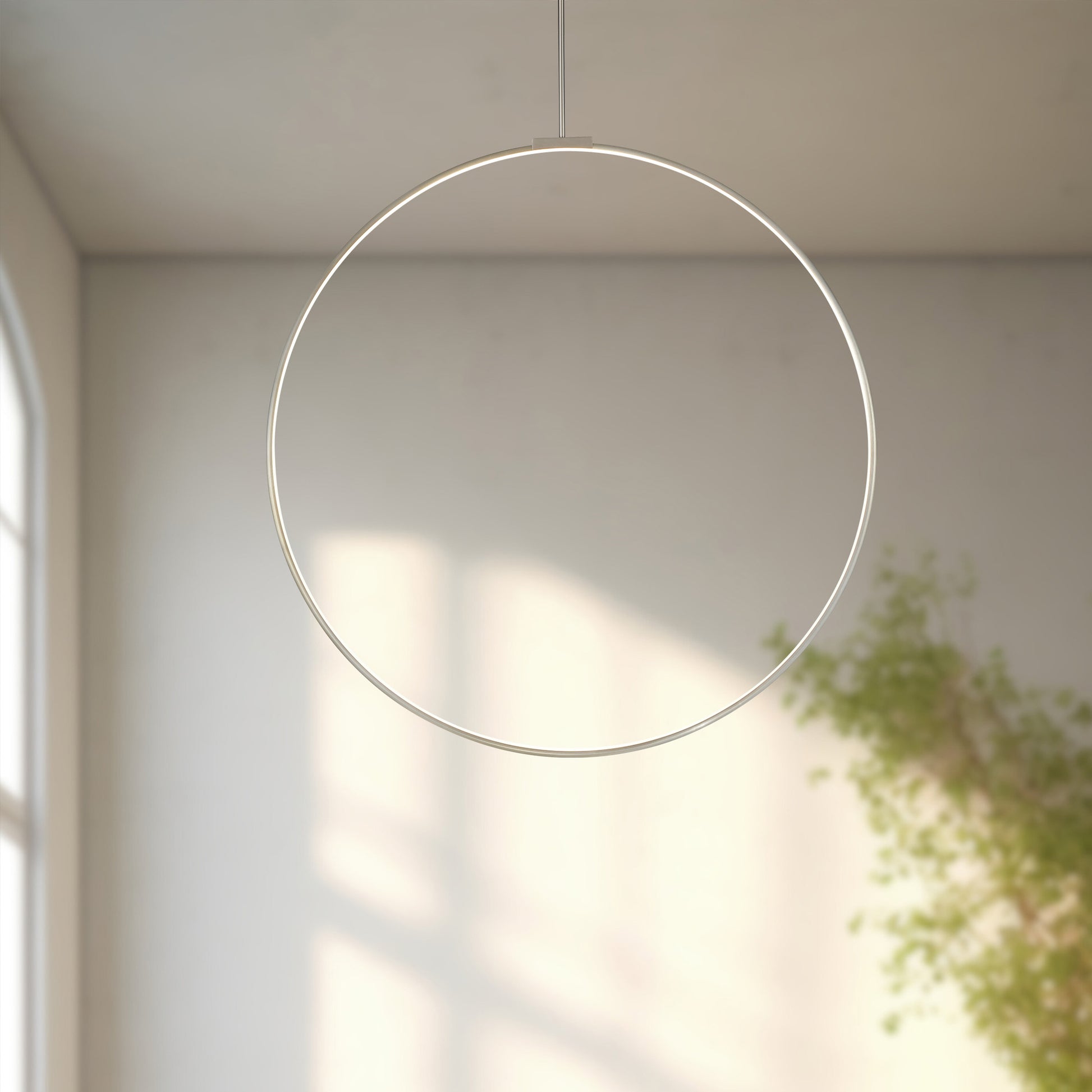 Cirque 48-in Black LED Pendant