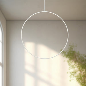 Cirque 48-in Black LED Pendant