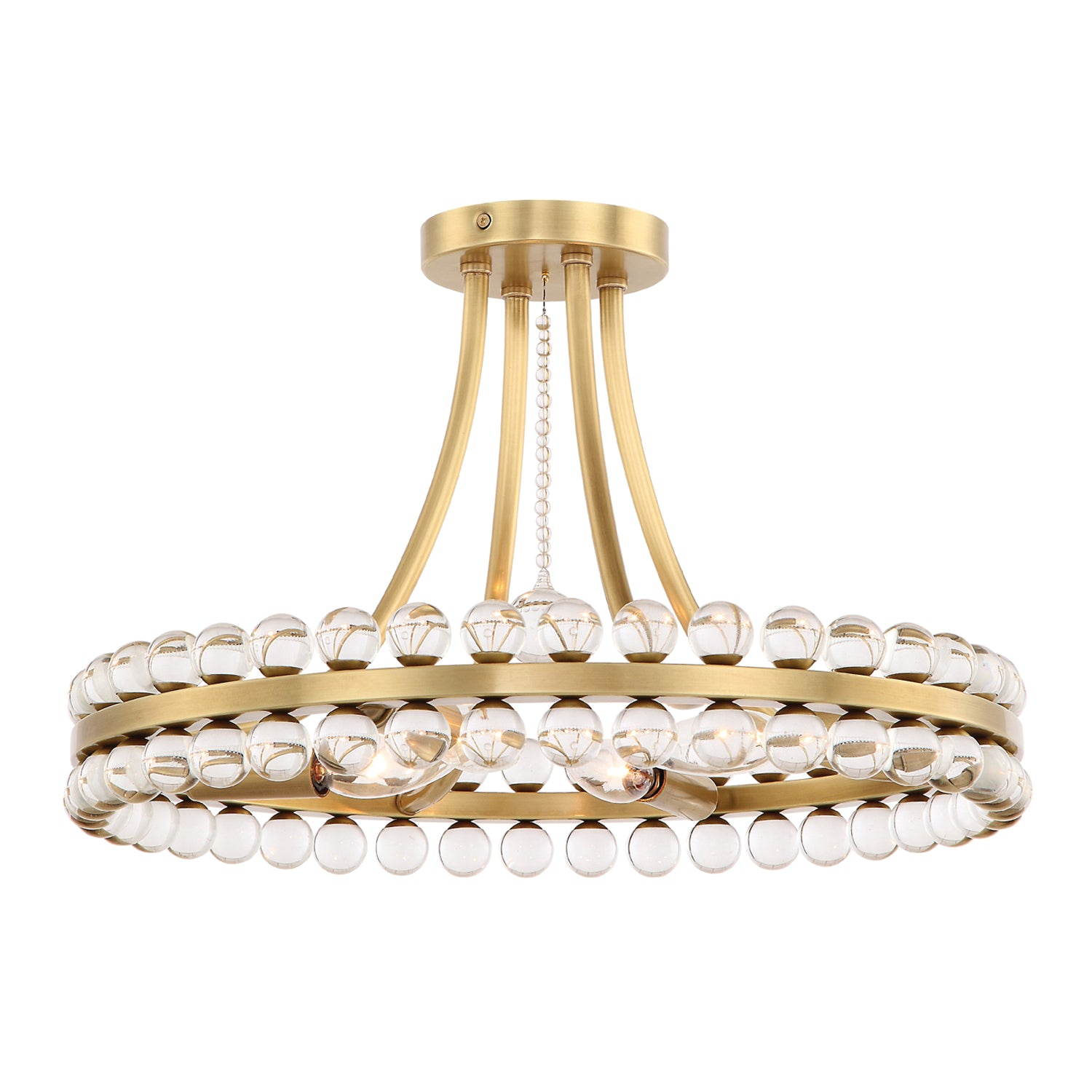 Clover 18.25'' Semi Flush Mount