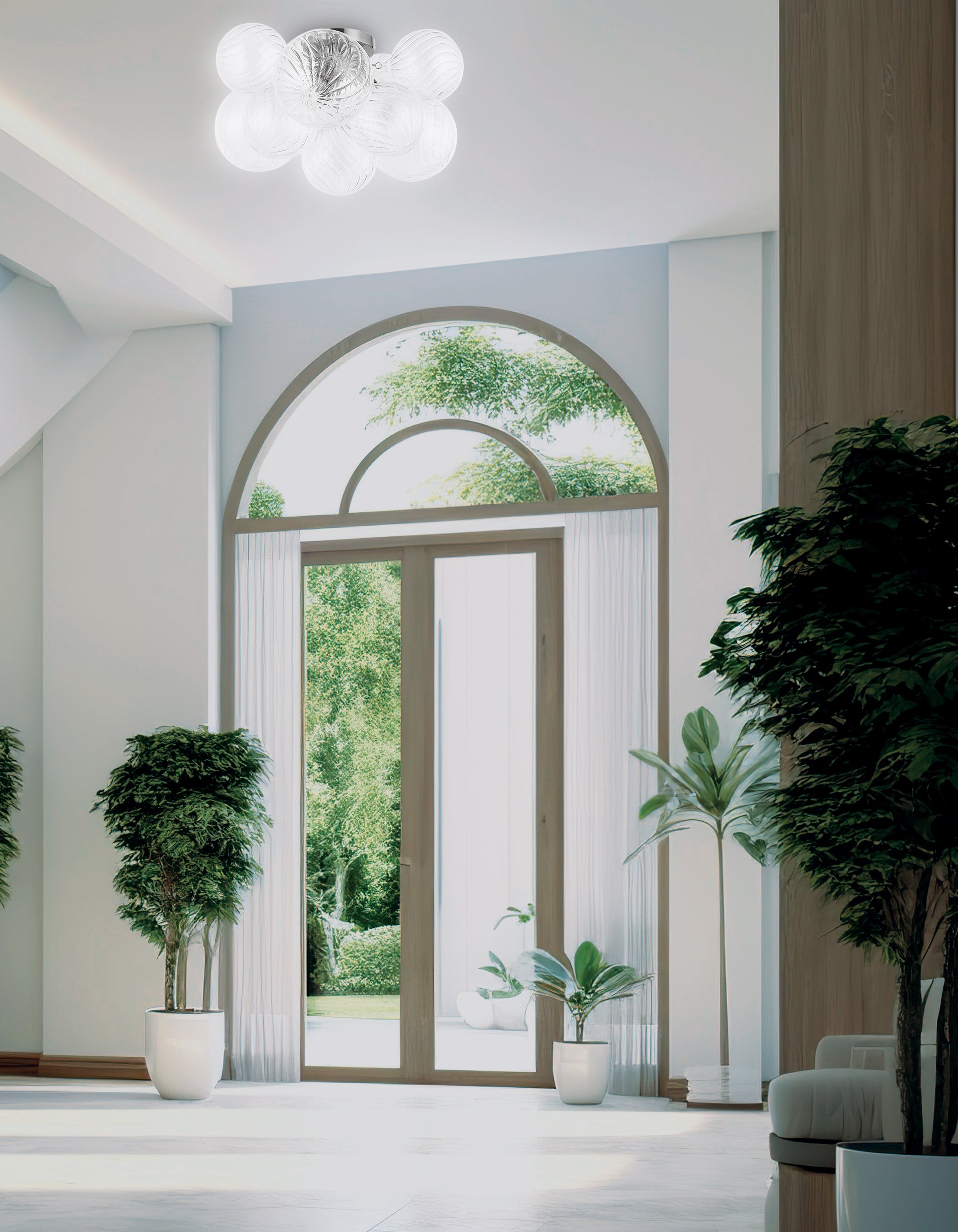 Charlize 14.5-in flush mount