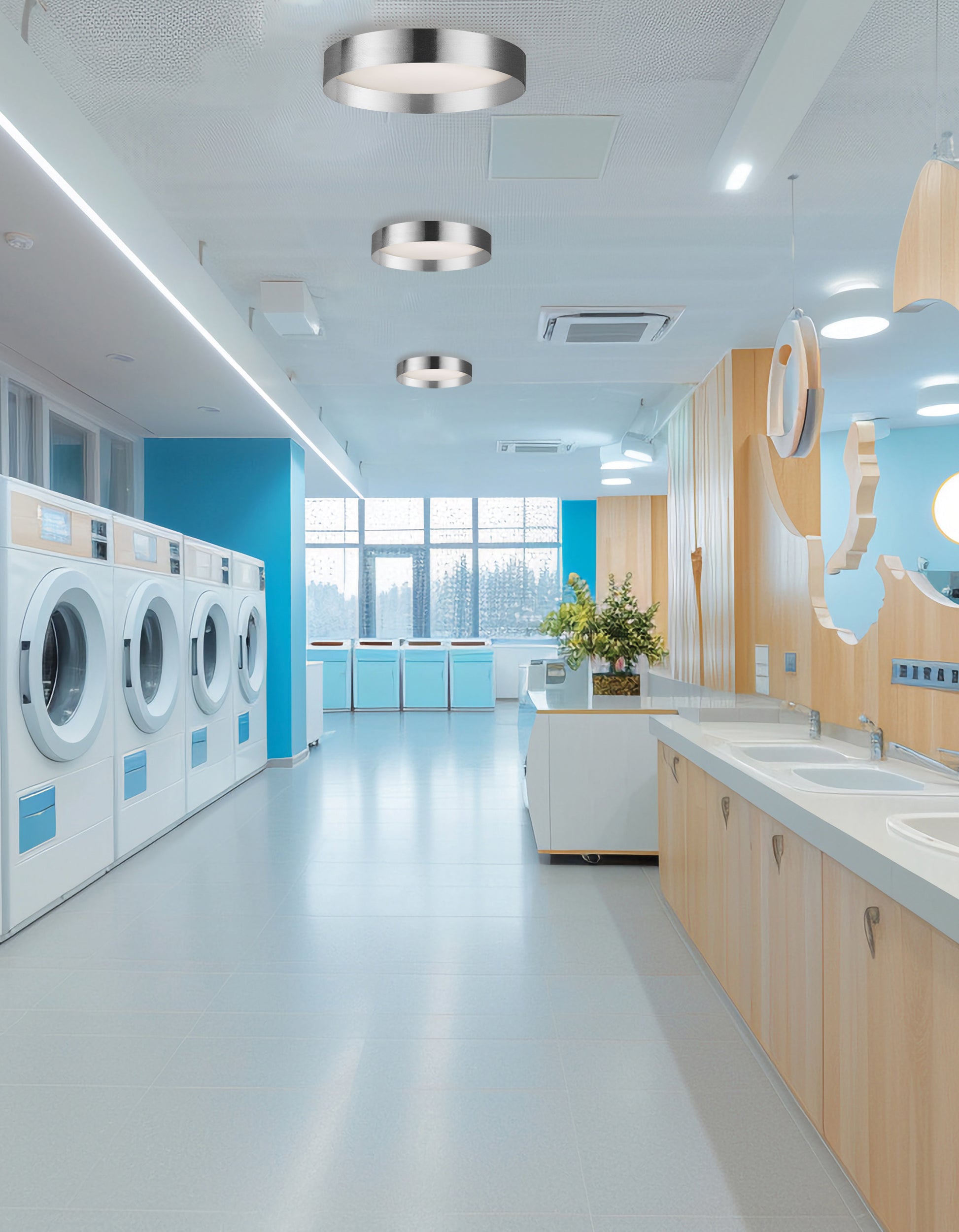 Carmen 15-in flush mount