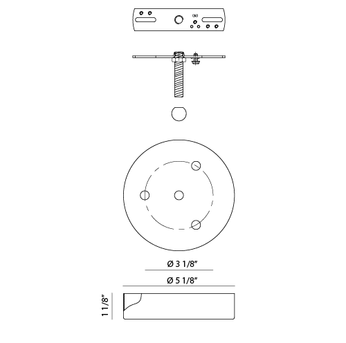 Multi Ceiling Canopy (Line Voltage)