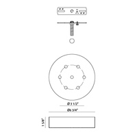 Multi Ceiling Canopy (Line Voltage)
