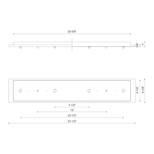 Canopy, 27IN Linear 4-Lt
