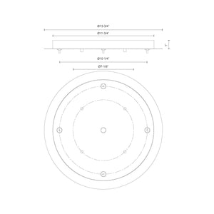 Canopy Brushed Gold LED Canopies