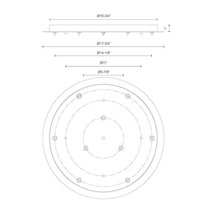 Canopy Brushed Gold LED Canopies