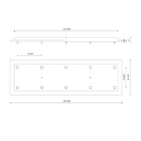 Canopy, 26IN Linear 10-Lt