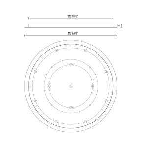 Canopy Brushed Gold LED Canopies