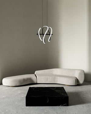 Collide 16-in Black LED Pendant