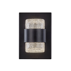 Copenhagen 8-in Black LED Exterior Wall Sconce