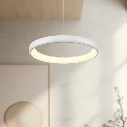 Cortana 24-in White LED Pendant