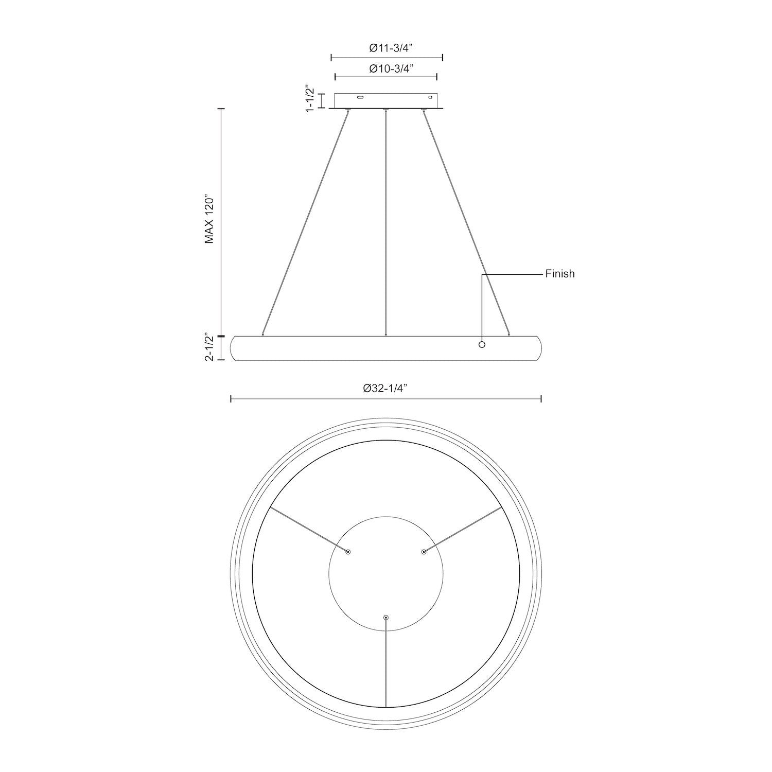 Cortana 32-in Pendant