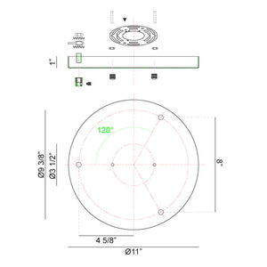 Multi Ceiling Canopy (Line Voltage)