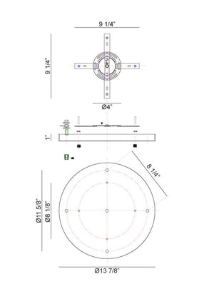 Multi Ceiling Canopy (Line Voltage)