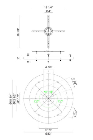 Multi Ceiling Canopy (Line Voltage)